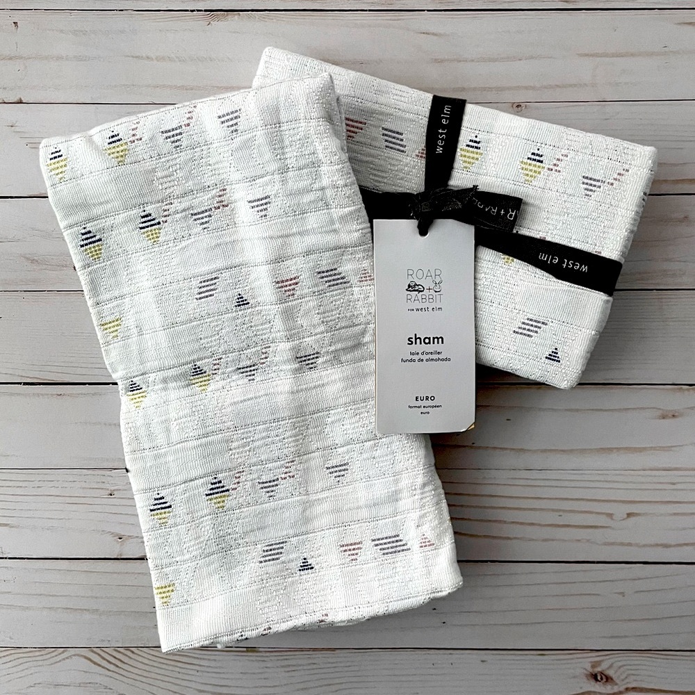 West Elm Roar+Rabbit Overlapping Tiles Euro Shams